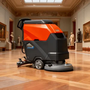 Household Electric Ride-On Floor Sweeper and Scrubber with Battery Power