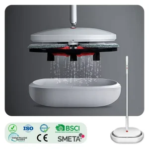 Household Electric Spin Spray Mop and Bucket Set for Floor Cleaning