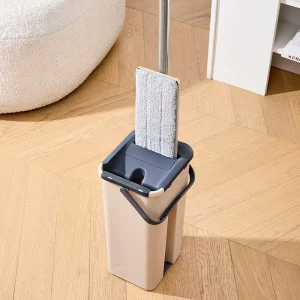 Household Flat Squeeze Mop and Bucket Cleaning Set