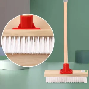 Household Floor Cleaning Broom with Wooden Handle