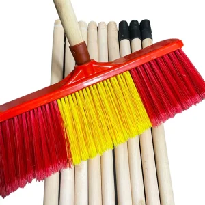 Household Floor Cleaning Brush Broom Handle Wood Stick Mop Rod Cleaning Household Item