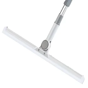 Household Floor Scraper Broom with Silicone Plastic Handle for Kitchen and Bathroom Cleaning