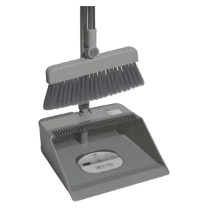 Household Folding Plastic Broom and Dustpan Set with Long Handle