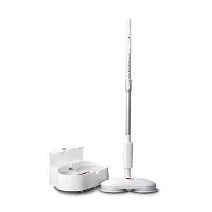 Household Handheld Rechargeable Steam Water Wet and Dry Vacuum Cleaner Floor Mopping Sweeper with 180 Degree Mop Pad