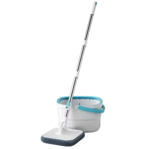 Household Hands-Free Rotating Microfiber Mop Bucket with Clean and Dirty Water Separation