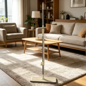 Household Magic Mop 360 Rotary Stainless Pole with Plastic Flat Mop Bucket Handle Hands Free Home Floor Cleaning