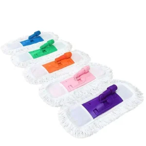 Household Microfiber Cotton Dust Mop for Kitchen, Living Room and Floor Cleaning with Replaceable Mop Head