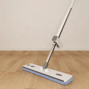 Household Microfibre Squeeze Flat Mop Set System Hand Free Telescopic Handle High Dehydration Rate Eco friendly Durable