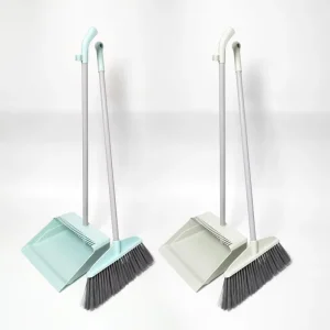 Household Plastic Broom and Dustpan Set