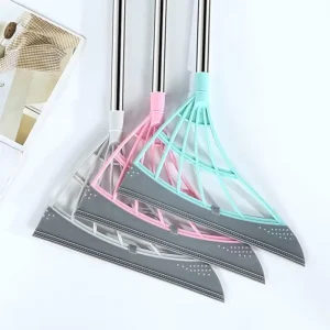 Household Silicone Floor Wiper with Aluminum Handle for School and Dance Floor Cleaning