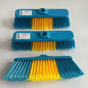 Household Soft Broom PET Material with Long Wooden Handle for Cleaning Sweeping Floor
