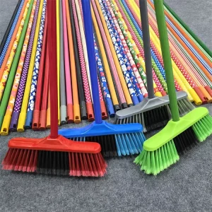 Household Soft Plastic Broom and 2-in-1 Floor Scrub Gap Brush