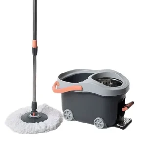 Household Telescopic Handle Stainless Steel Pole Wet Dry Use Heavy Duty Floor Cleaning Magic Mop Bucket Set with Pedal