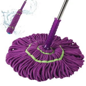 Household Twist Mop for Dry and Wet Floor Cleaning with 360-Degree Rotation