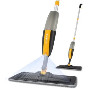 Household Wet Dry Flat Water Spray Mop with Replacement Microfiber Pads