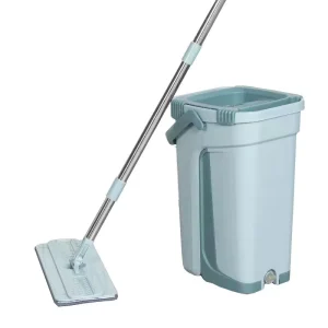 Household Wet and Dry Microfiber Mop with Hands-Free Bucket