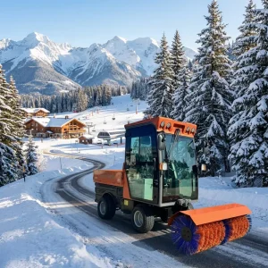 Hydraulic Drive Winter Road Snow Sweeper for Airports and Roads