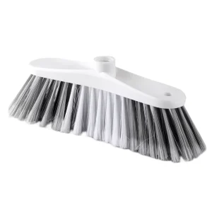 Indoor Broom 47″ Long Handle for Floor Cleaning in Kitchen Garage Lobby Patio and Garden