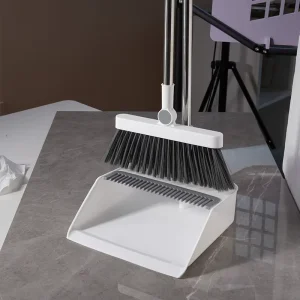 Indoor Broom and Dustpan Set for Living Room and Bedroom Cleaning