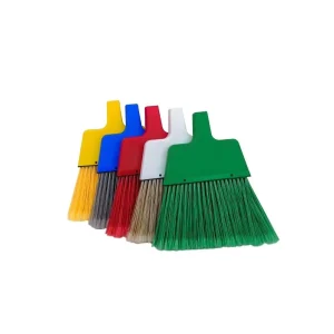 Indoor and Outdoor PP+PET Broom with Long Handle for Floors and Lawns, Green
