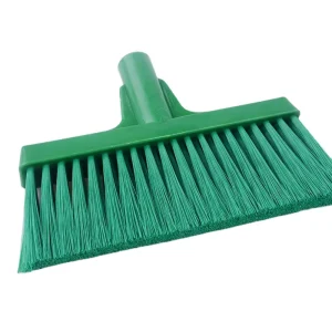 Indoor and Outdoor Plastic Broom Heads with Soft Bristles for Industrial and Food Grade Use