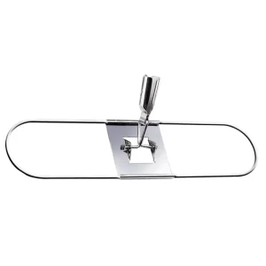 Industrial 16-Inch Zinc-Plated Iron Dust Mop Frame Swivel Jointed Mop Bracket and Holder