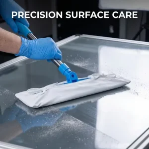 Industrial Cleanroom Flat Head Double Layer Laminated Polyester Nylon Composite Microfiber Oxford Fabric Rigid