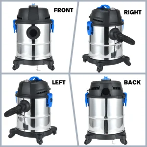 Industrial Duct Vacuum Cleaner with Double Motor for Water, Brick, and Floor Cleaning