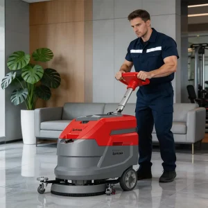 Industrial Electric Floor Sweeper Scrubber Heavy Duty Tile Floor Cleaning Washing Scrubbing Machine with CE