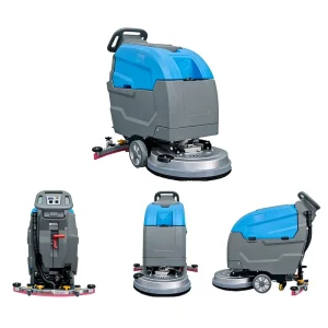 Industrial Electric Floor Sweeper and Scrubber Machine, CE Certified, for Warehouse and Factory