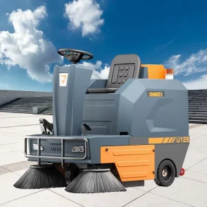 Industrial Electric Mini Ride-On Floor Sweeper for Street Cleaning