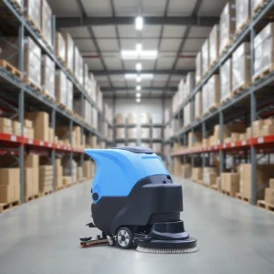 Industrial Electric Plastic New Walk Cleaning Machine Floor Scrubber Dryer ECO Mode 24V 1000W 560mm Cleaning Width