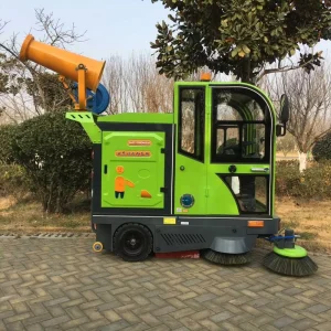 Industrial Electric Ride-On Self-Propelled Floor Cleaning Truck Vacuum Street Sweeper