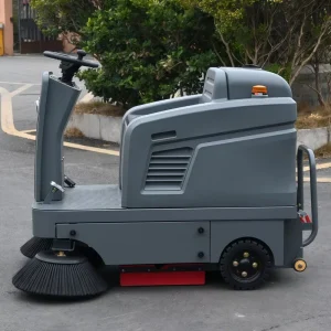 Industrial Electric Ride-On Sweeper for Factory, Workshop, Commercial Warehouse, and Building Cleaning