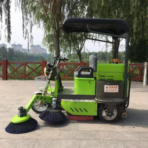Industrial Electric Road Sweeper 48V Battery Powered Ride on Sweeping Machine 8000 10000㎡ h