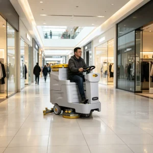 Industrial Floor Scrubber Machine 700mm Ride on Cleaning Equipment Manufacturer