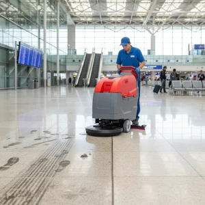 Industrial Floor Scrubber and Sweeping Machine for Marble Floors