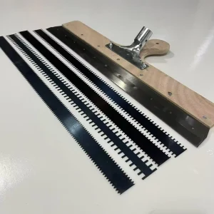 Industrial Grade Steel Self Leveling Flooring Notched Squeegee Customizable OEM ODM Support Square Size 3mm