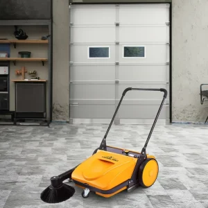 Industrial Hand-Push Walk-Behind Floor Sweeper, 70 cm Cleaning Width