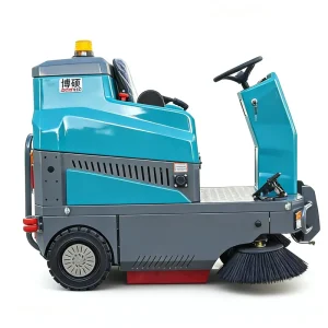 Industrial Heavy-Duty Battery-Powered Ride-On Floor Sweeper Machine Self-Propelled Drive 1200mm Cleaning Width Warehouse