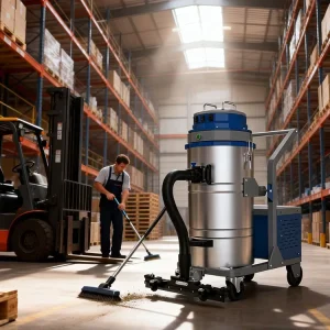 Industrial High Quality 2100W Wet and Dry Single Bucket 80L Industrial Vacuum Cleaner for Industrial Use