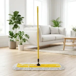 Industrial Large Cotton Dust Mop with Long Handle for Home and Commercial Use