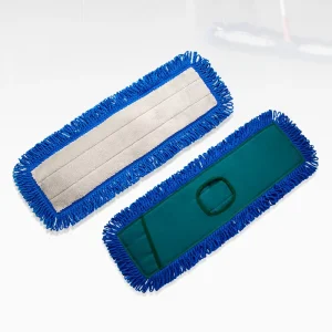 Industrial Machine Washable Oxford Cloth Pocket Microfiber Dust Mop with Fringe for Hardwood Floors