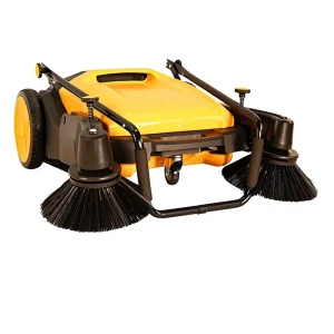 Industrial Manual Handheld Push Machine Side Brush Dust Extraction Floor Sweeper Garbage Cleaning