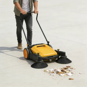 Industrial Manual Push Sweeper with 1050 mm Cleaning Width and 4200 m²/h Capacity