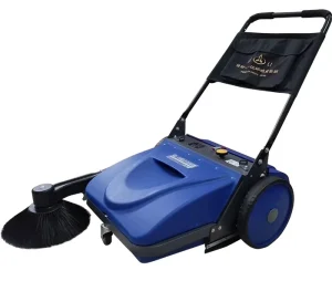 Industrial Manual Walk-Behind Road Sweeper with Plastic Floor Brush