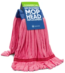 Industrial Microfiber Tube Wet Mop Head Refill, Machine Washable
