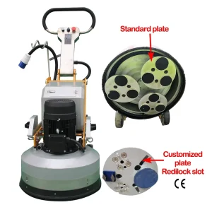 Industrial Planetary Concrete Grinder Terrazzo Marble Floor Polisher With Engine 4KW 5.5KW
