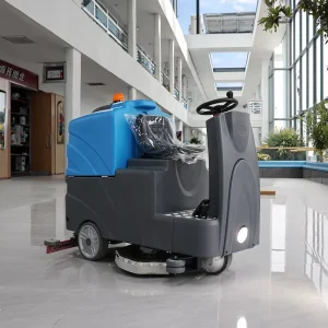 Industrial Ride On Floor Scrubber with Battery for Mall Cleaning