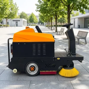Industrial Ride On Floor Sweeper C140 Brushless Motor Extra Large Filter Barrel 12000㎡ H Sweeping Efficiency